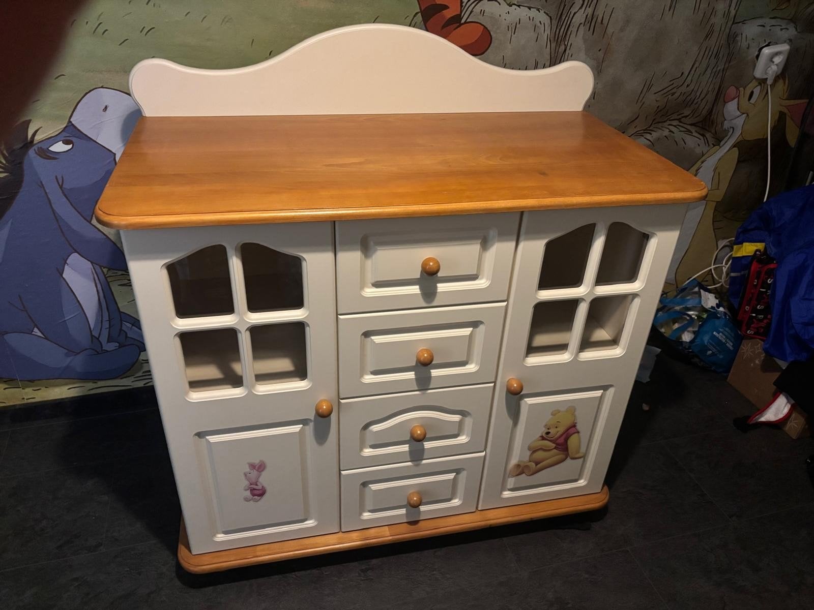 Winnie de Poeh Commode en Kast Set, Ophalen of Verzenden, Zo goed als nieuw, 100 cm of meer, 105 cm of meer