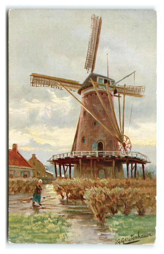 J. G. Gerstenhauer, Molen, Ophalen of Verzenden, Voor 1920, Gelopen, Overige thema's