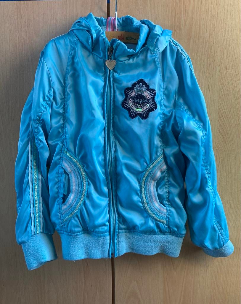 Vingino jasje maat 116 (6) met afneembare capuchon, Kinderen en Baby's, Kinderkleding | Maat 116, Ophalen of Verzenden, Gebruikt
