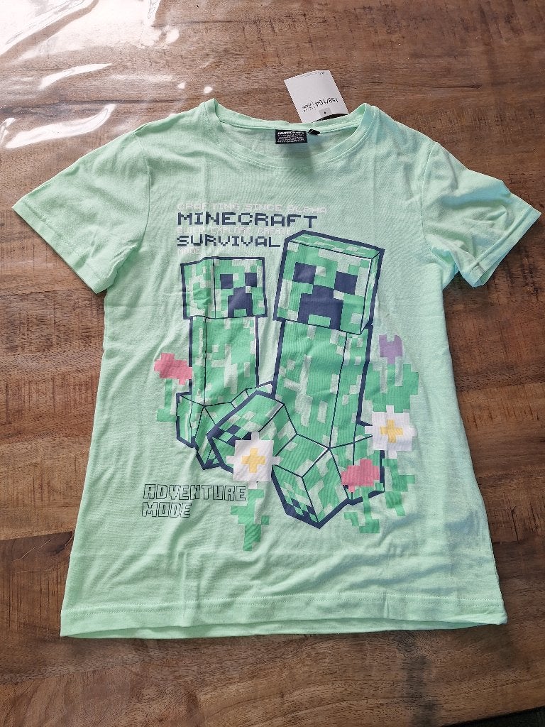 Minecraft tshirt maat 158/164 nw, Ophalen of Verzenden, Nieuw, Jongen of Meisje, Shirt of Longsleeve