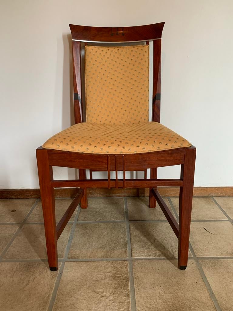 Schuitema Decoforma Helen stoelen, Huis en Inrichting, Stoelen, Zo goed als nieuw, Vier, Hout, Bruin, Ophalen