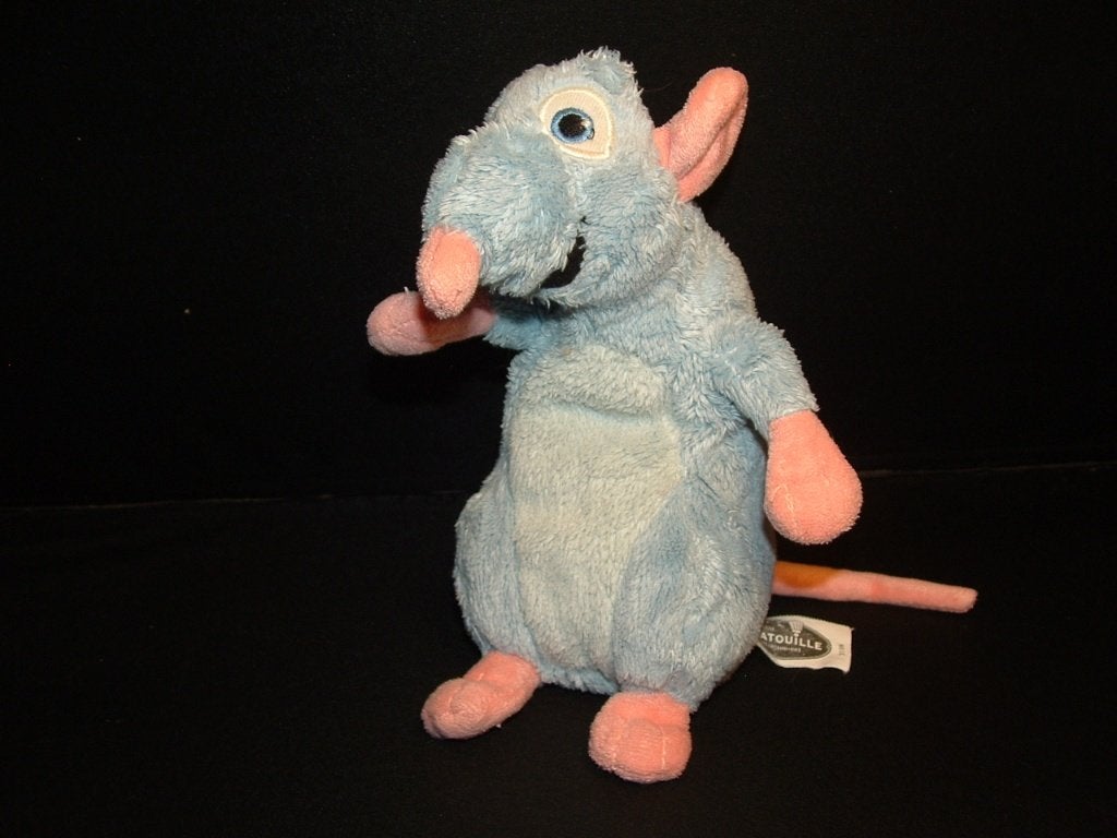 DISNEY PIXAR RAT REMY UIT RATATOUILLE PLUCHE BLAUW MET, Verzenden, Nieuw, Overige typen