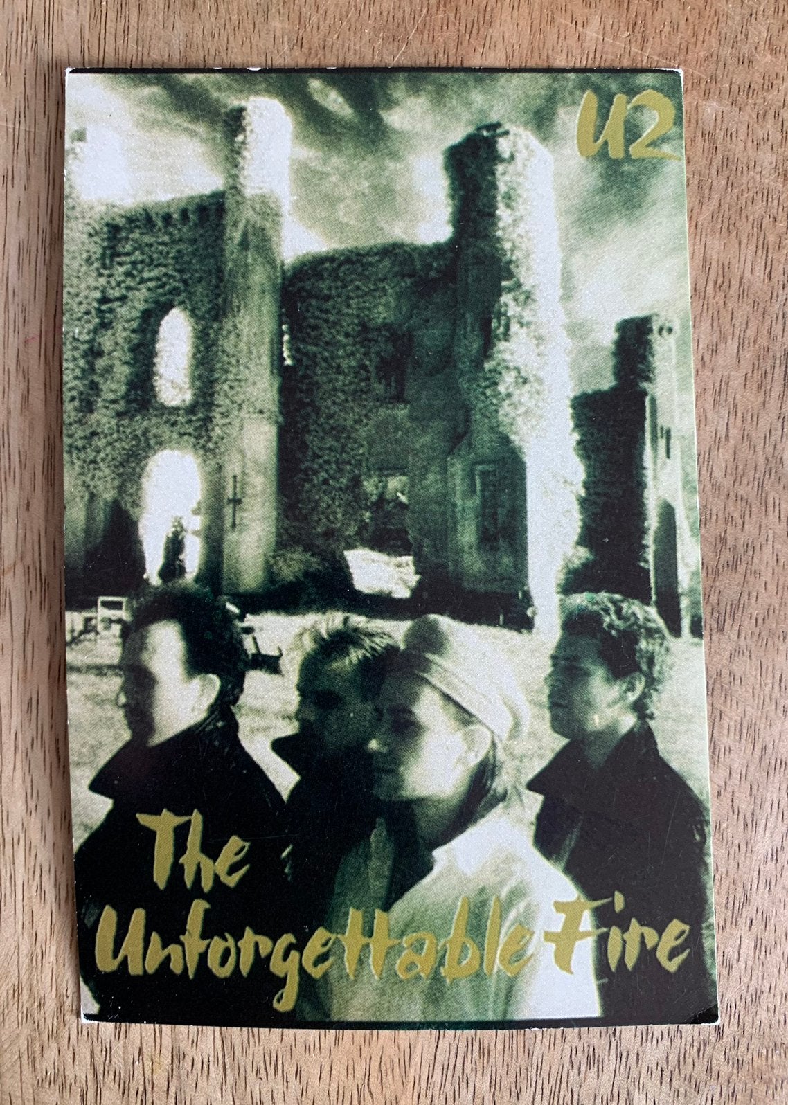 U2: The Unforgettable Fire Ansichtkaart, Verzamelen, Muziek, Artiesten en Beroemdheden, Ophalen of Verzenden