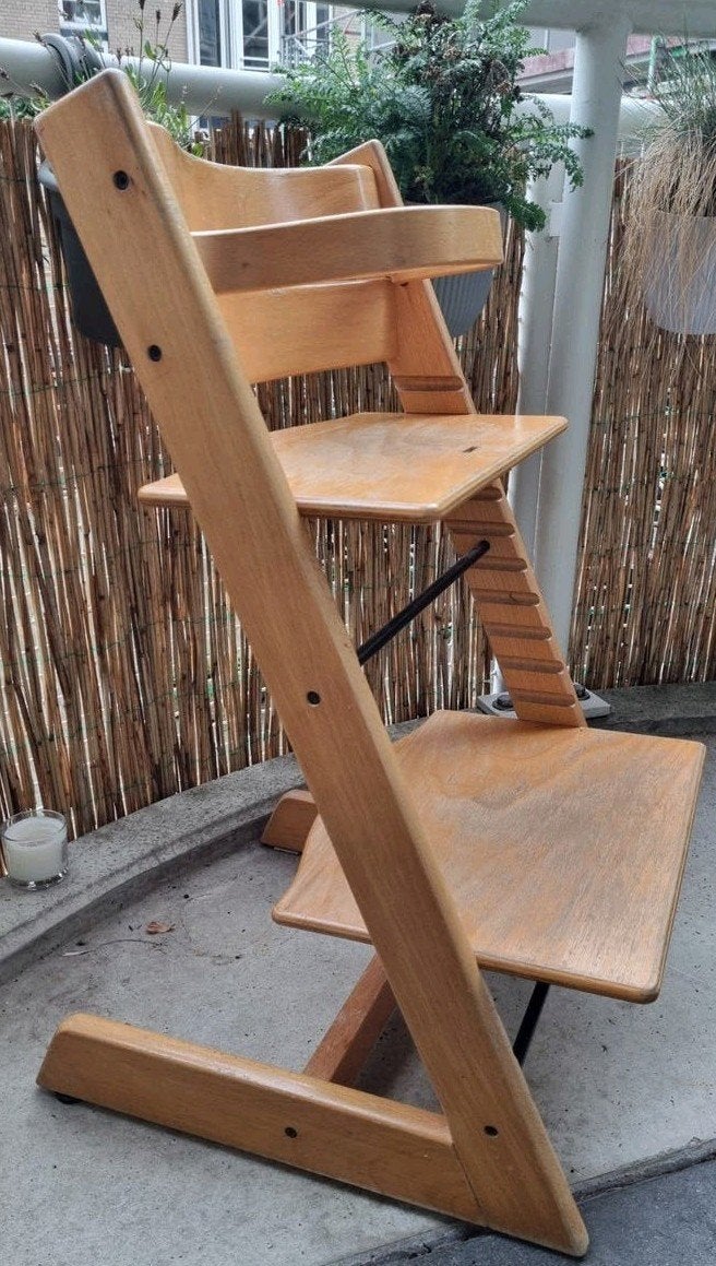 Stokke Tripp Trapp meegroeistoel met babyzitje, Ophalen, Gebruikt, Meegroeistoel, Gordel(s)