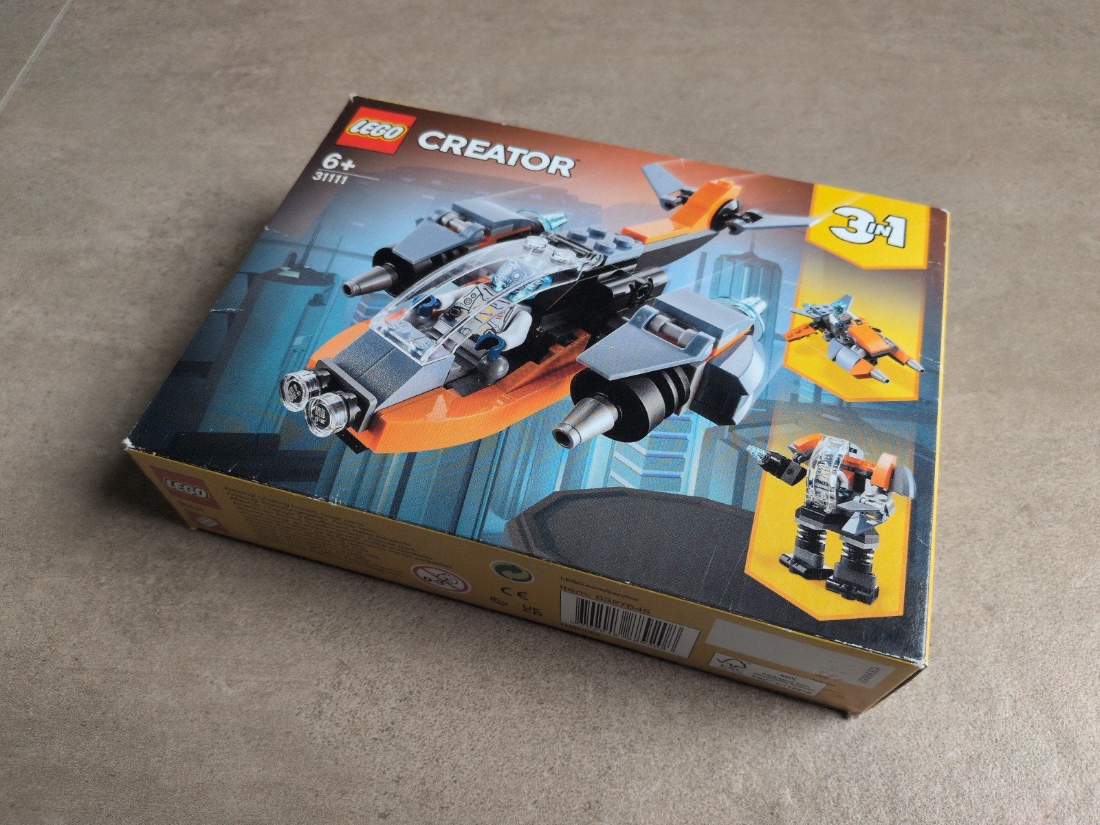 Lego Creator 31111: Cyber Drone (z.g.a.n.), Ophalen of Verzenden, Zo goed als nieuw