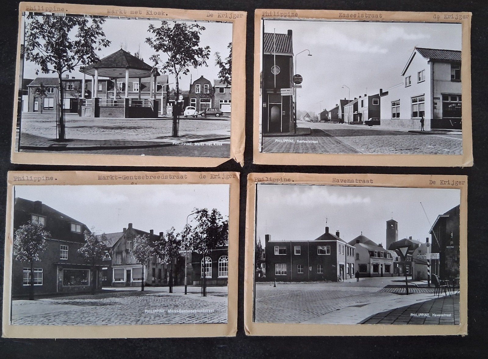 Philipinne, 4 x glasplaat JosPe, Ophalen of Verzenden, 1960 tot 1980, Ongelopen, Zeeland