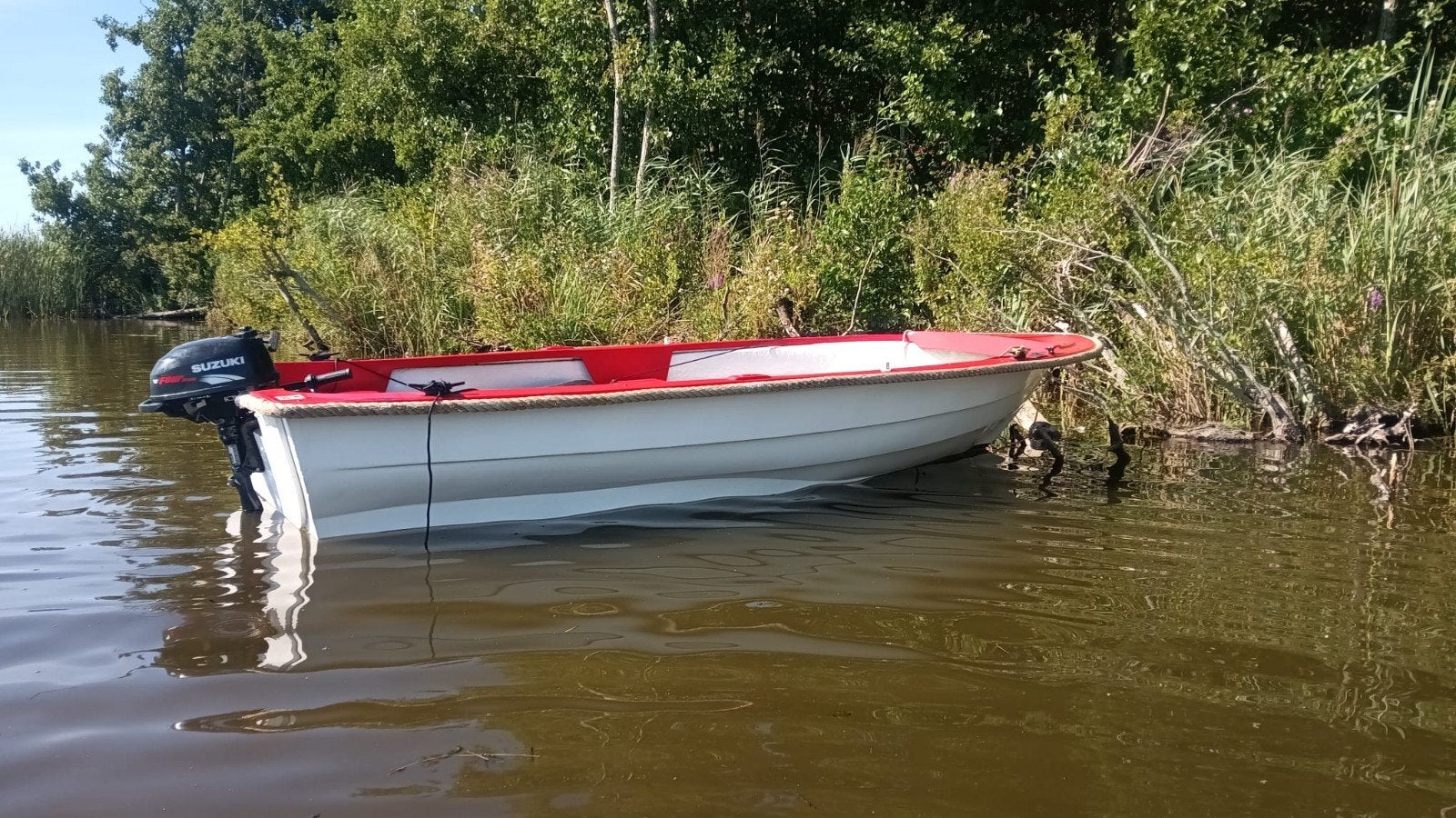 Roeiboot / Visboot 4m inclusief trailer eventueel met motor, Ophalen, Gebruikt, Met trailer, Visboot