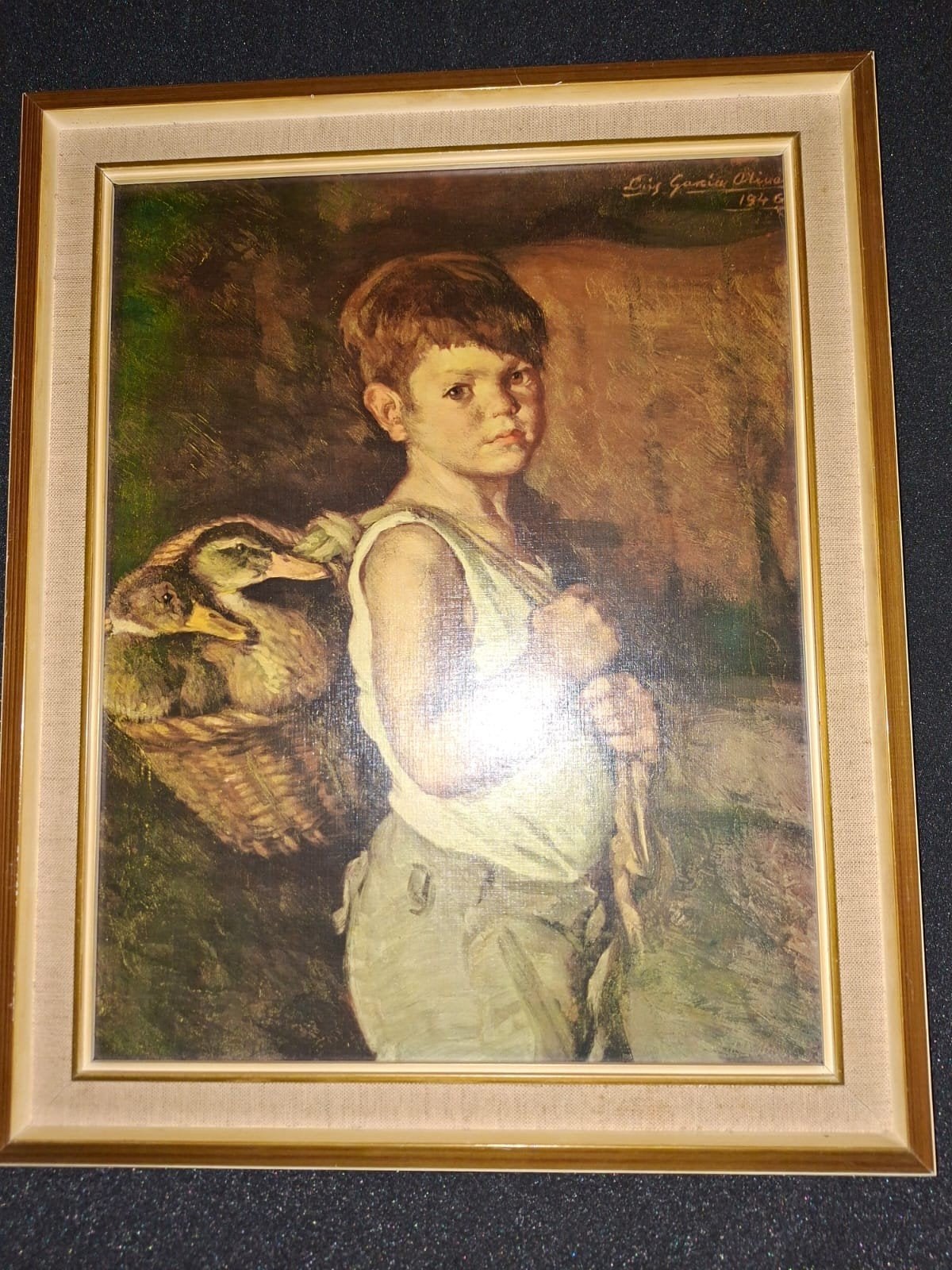 Mooi schilderij Luis Garcia Oliver 1946., Ophalen