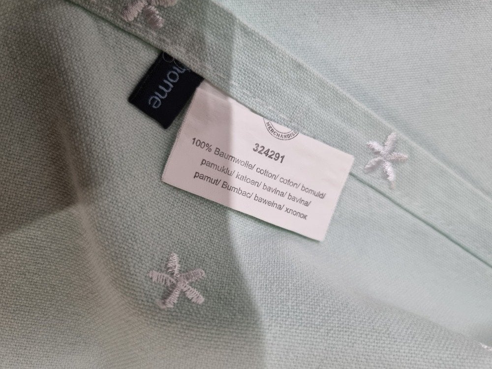 tafelloper blauw groen met sterren, Ophalen of Verzenden, 'T Olde Gre-j, Info@toldegrej.nl, Endepoelstraat 20f Didam