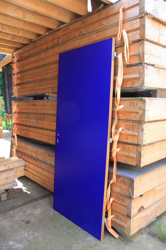 Blauwe HPL binnendeur / projectdeur 211,5 x 93 cm | 60 stuks, -, Ophalen of Verzenden, -, 200 tot 215 cm