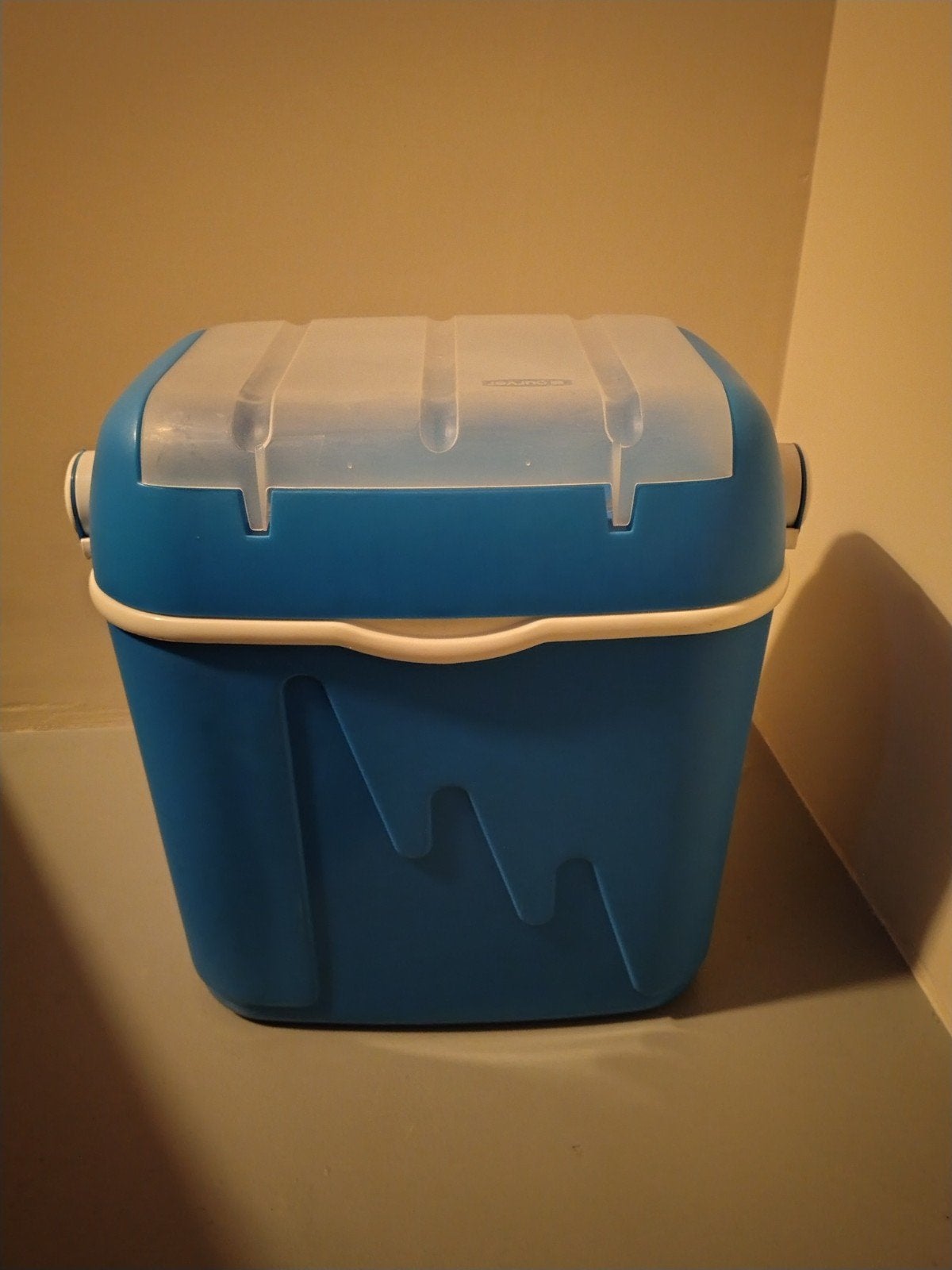 Curver Koelbox blauw 32 liter met 10 Koelelementen, Caravans en Kamperen, Koelboxen, Ophalen of Verzenden, Zo goed als nieuw, Koelbox