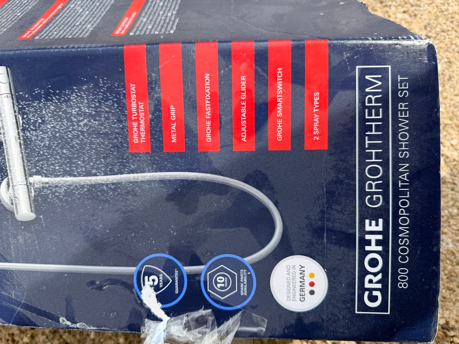Grohe Grohtherm 800 Cosmopolitan Doucheset Nieuw, Ophalen of Verzenden, Nieuw, Chroom, Douche