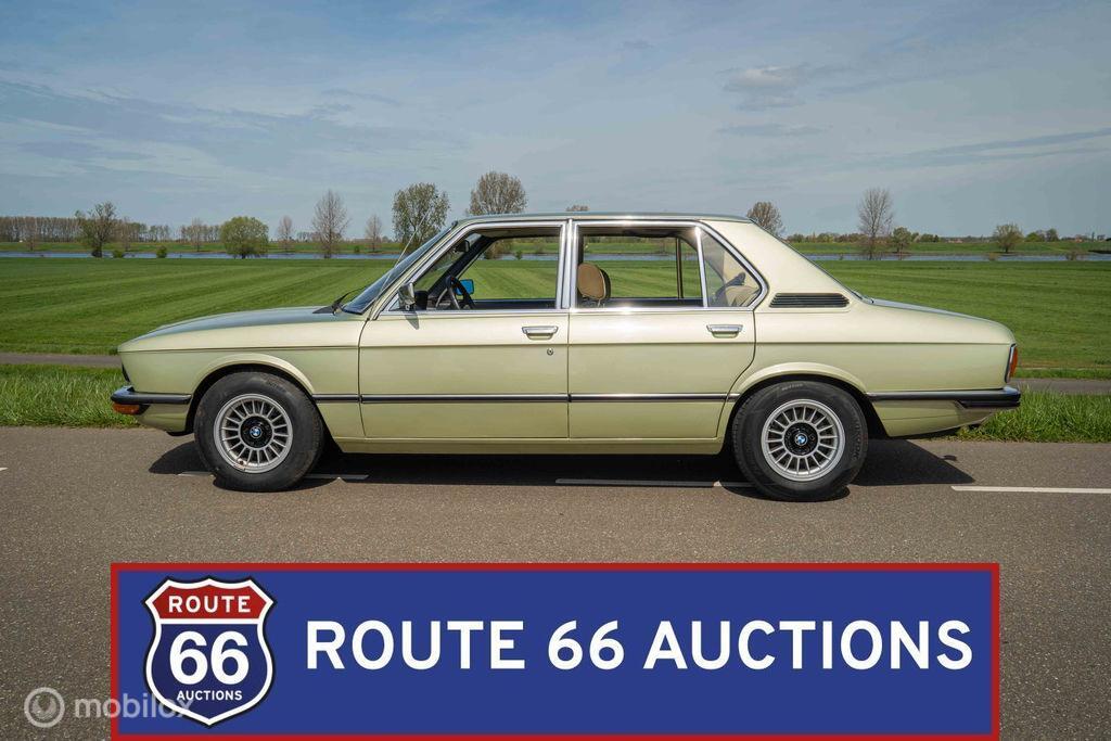 BMW 520 | 1978 | Route 66 Auctions, Auto's, Oldtimers, Overige carrosserieën, Zwart, Bedrijf, Handgeschakeld