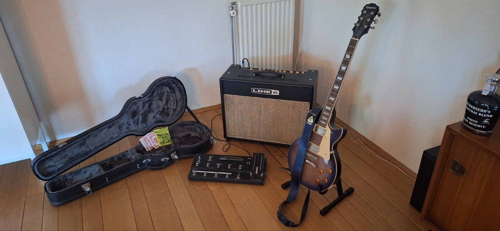 Epiphone Les Paul Standard PlusTop PRO gitaar met versterker, Muziek en Instrumenten, Ophalen, Gebruikt, Epiphone, Met versterker