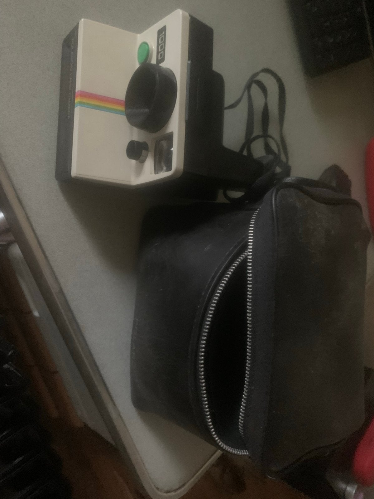 Vintage Polaroid 1000 Land Camera met draagtas, Audio, Tv en Foto, Fotocamera's Analoog, Ophalen of Verzenden, Gebruikt, Polaroid