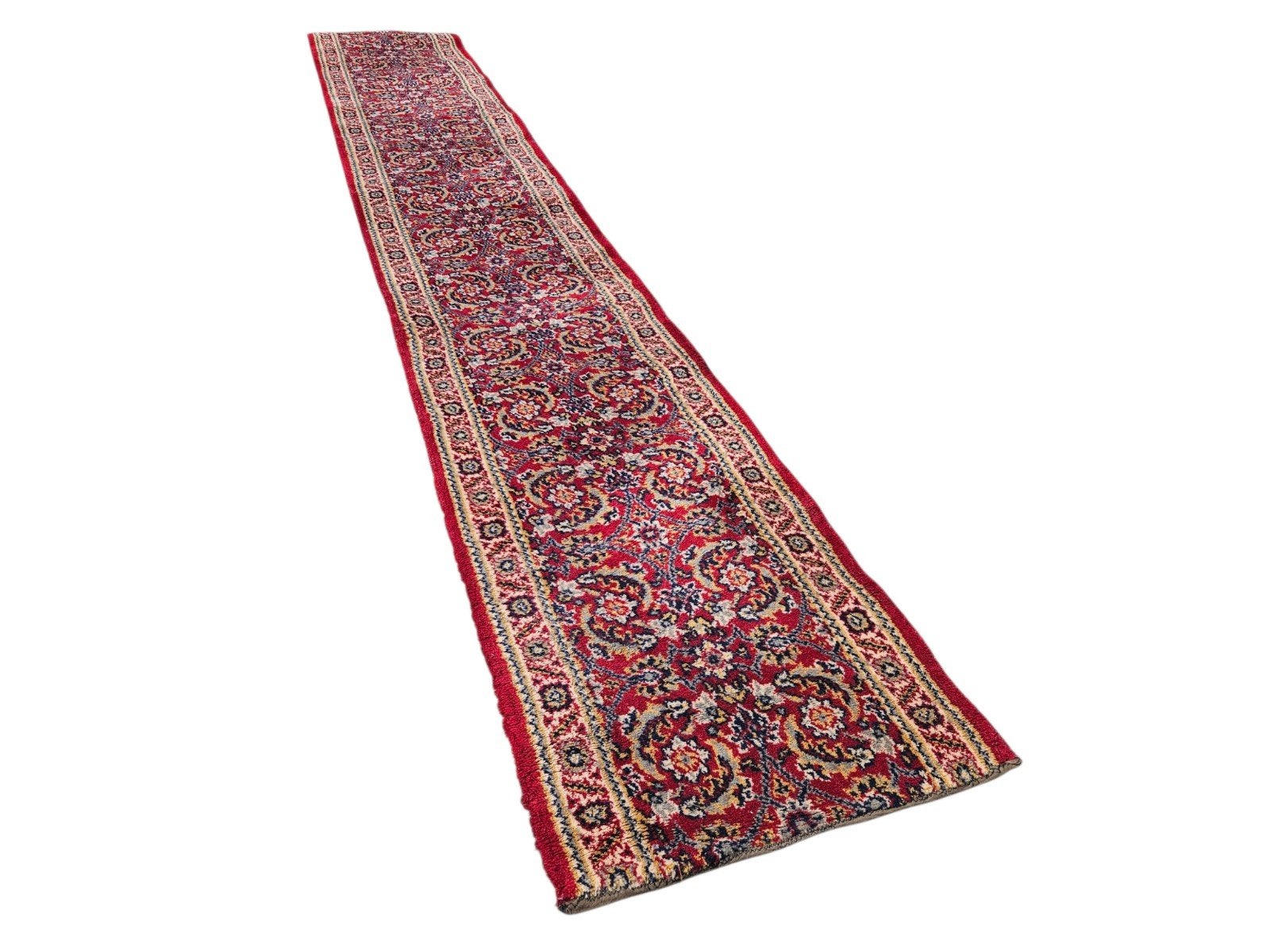 Prachtige vintage loper 50 x 306 cm, Gebruikt, 200 cm of meer, Rechthoekig, 50 tot 100 cm