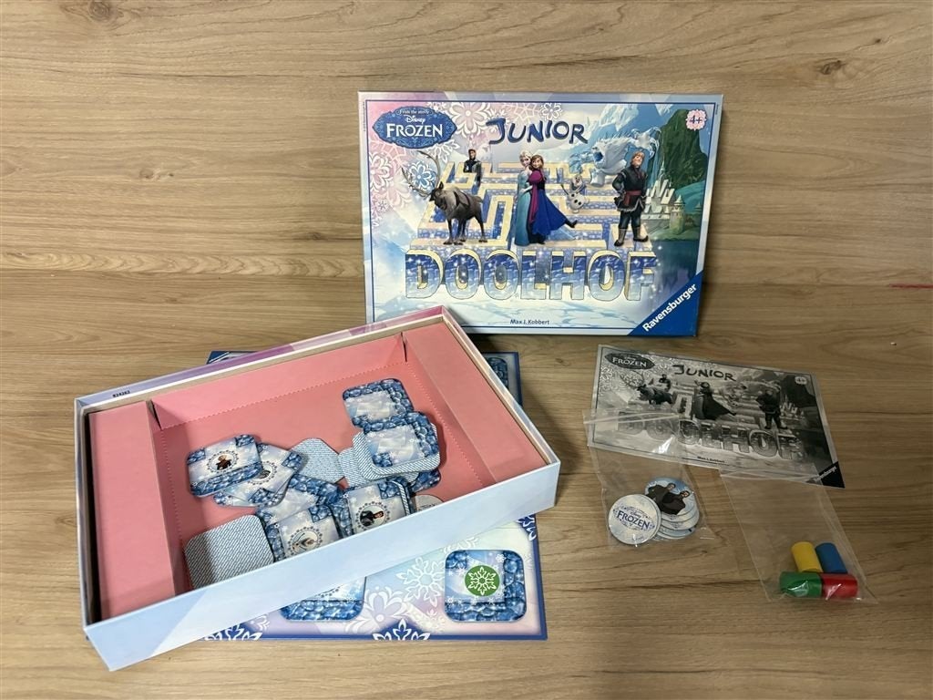 junior doolhof disney frozen - s4246, Verzenden, Zo goed als nieuw