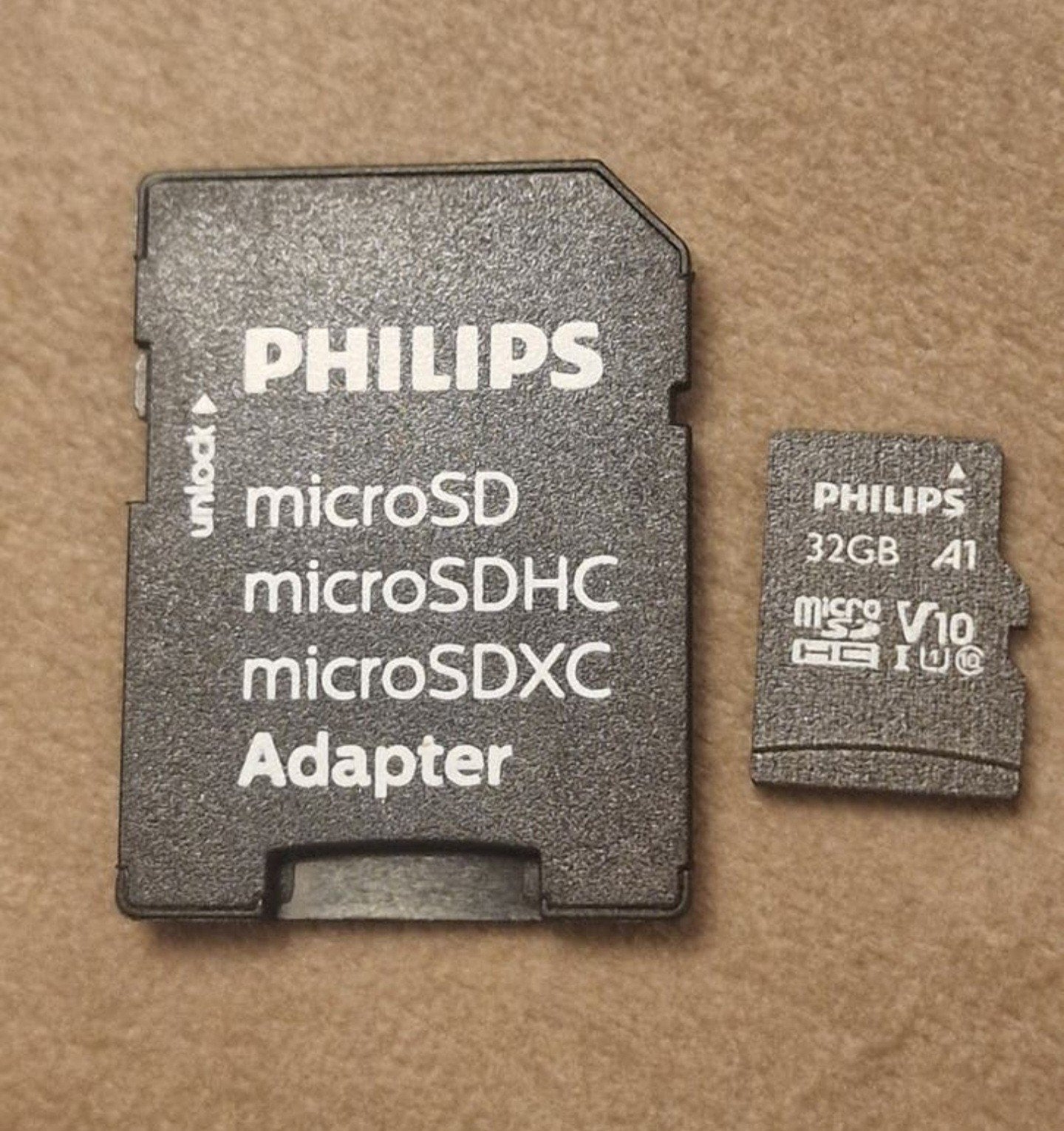 10Philips microSDHC 32GB geheugenkaarten met adapter, MicroSDHC, Philips, 32 GB, Nieuw