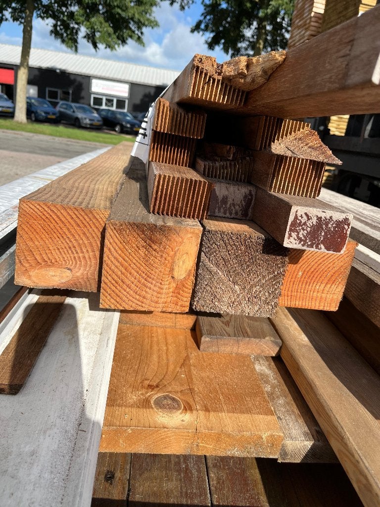 Restpartij diverse soorten hout. Douglas, hardhout etc., Ophalen, Gebruikt, Planken, Hardhout