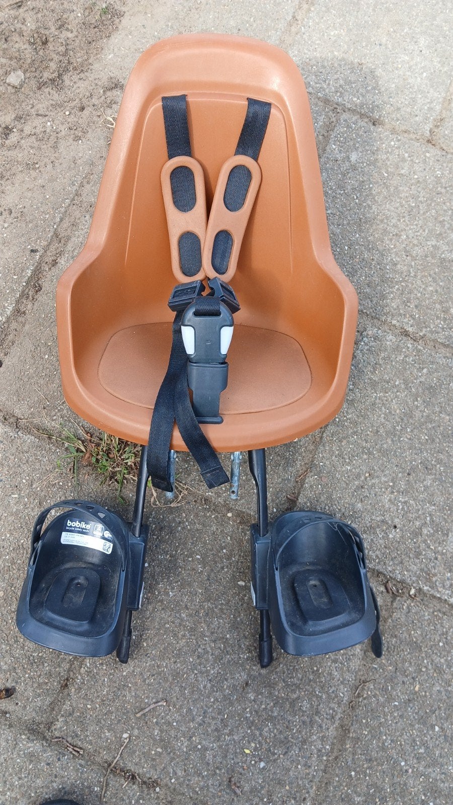 Fietsstoeltje voor voorop, bruin., Ophalen, Gebruikt, Bobike One Mini, Voorzitje