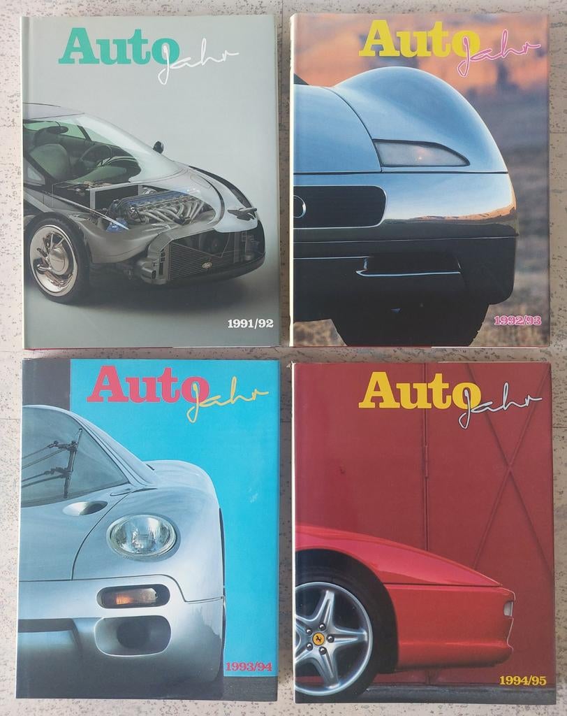 Auto Jahr Jaarboeken 1991/92, 1992/93, 1993/94, 1994/95, Ophalen of Verzenden, Gelezen, Algemeen, Diverse auteurs