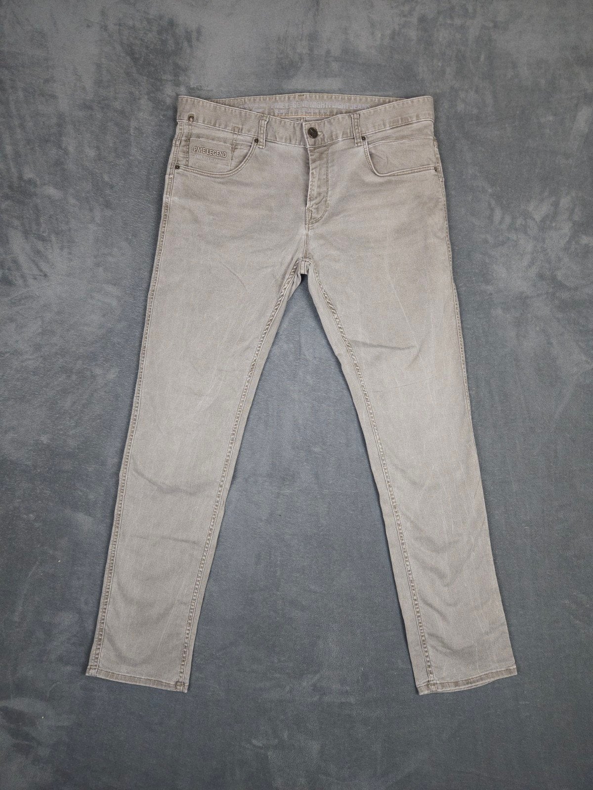 Pme Legend Broek Nightflight W38 L34 Slim Fit Grijs Pall Mal, W36 - W38 (confectie 52/54), ., Ophalen of Verzenden, Zo goed als nieuw