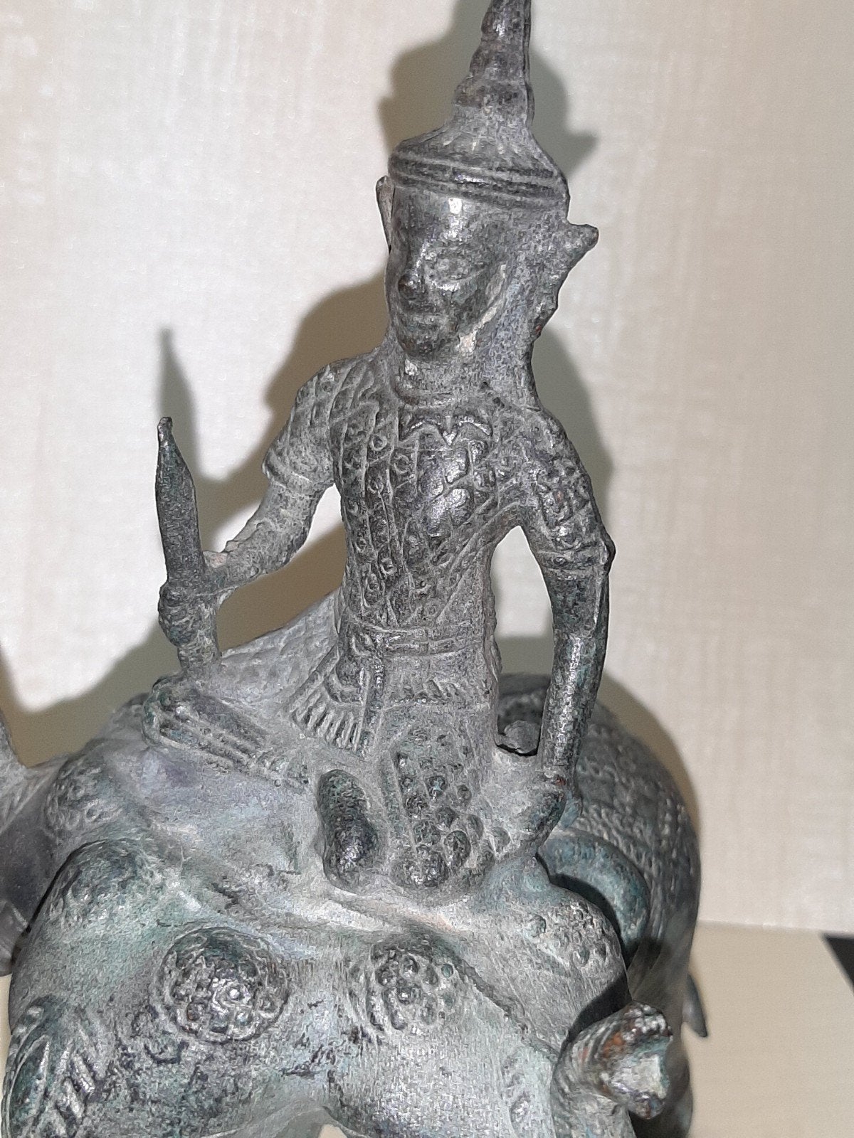 God Indra,, India, Ophalen of Verzenden, Beeld, Brons