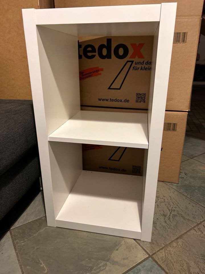 2 vaks kallax open kast vakkenkast 2x1 wit Ikea, Ophalen, Minder dan 50 cm, 5 laden of meer, Zo goed als nieuw