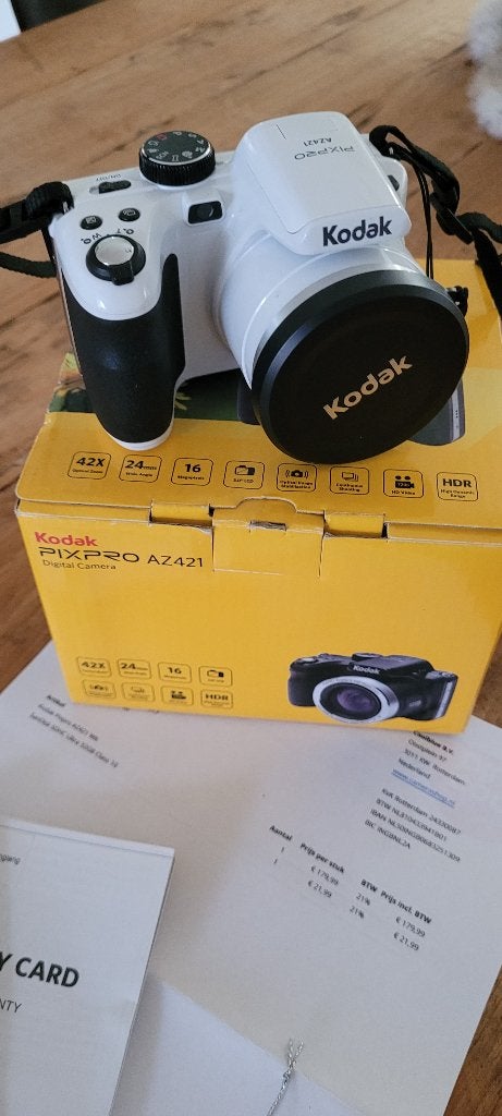 KODAK PIXPRO AZ421 digitale camera 42x zoom nieuw, Beeldstabilisatie, USB-kabel, Ophalen of Verzenden, Kodak