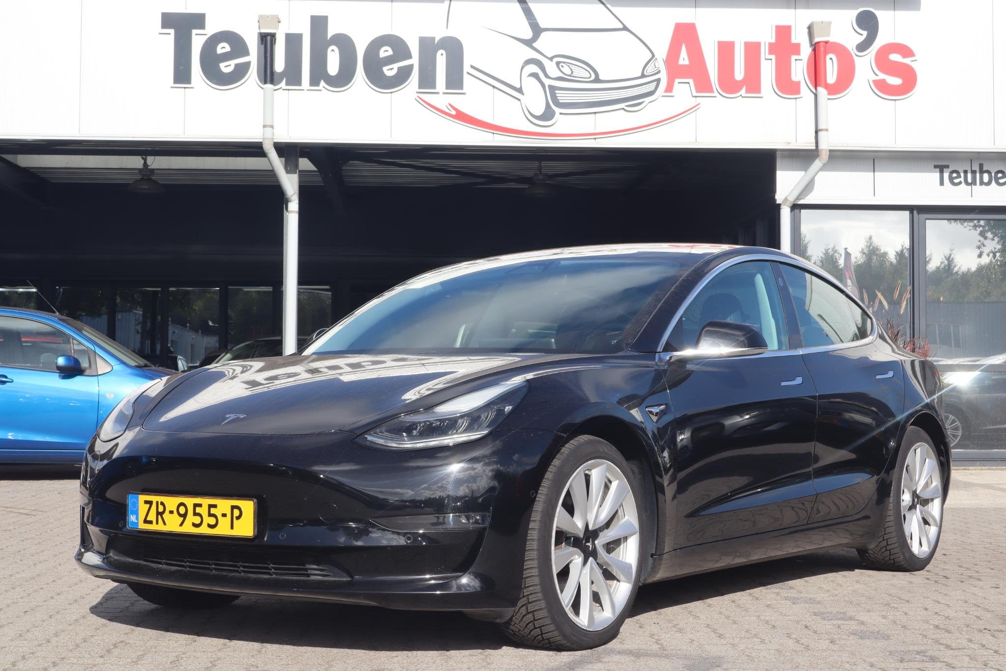 Tesla Model 3 Long Range AWD 75 kWh | SOH 88,6% | Lichtmetal, Auto's, Automaat, Stof, Zwart, Origineel Nederlands