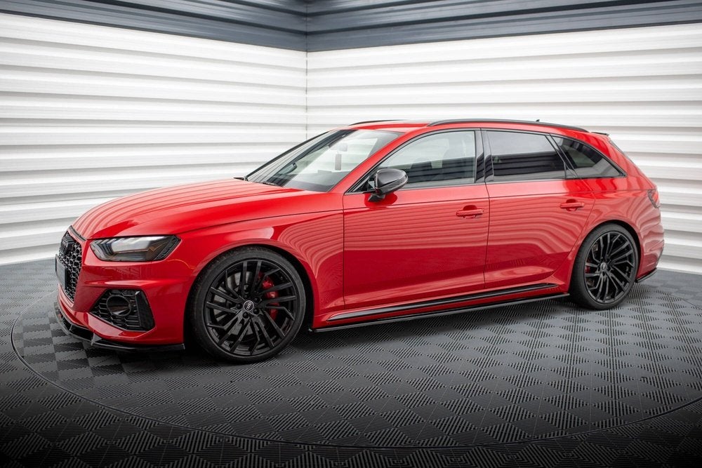 Voorlip diffuser skirt achterlip spoiler - Audi RS4 B9 17-19, Ophalen of Verzenden