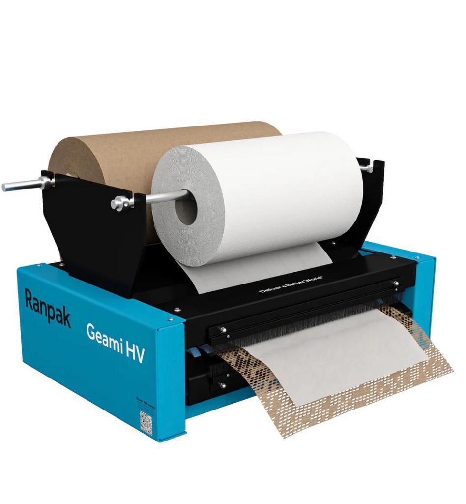 Geami WrapPak HV elektrische papierkussenmachine, Ophalen, Gebruikt