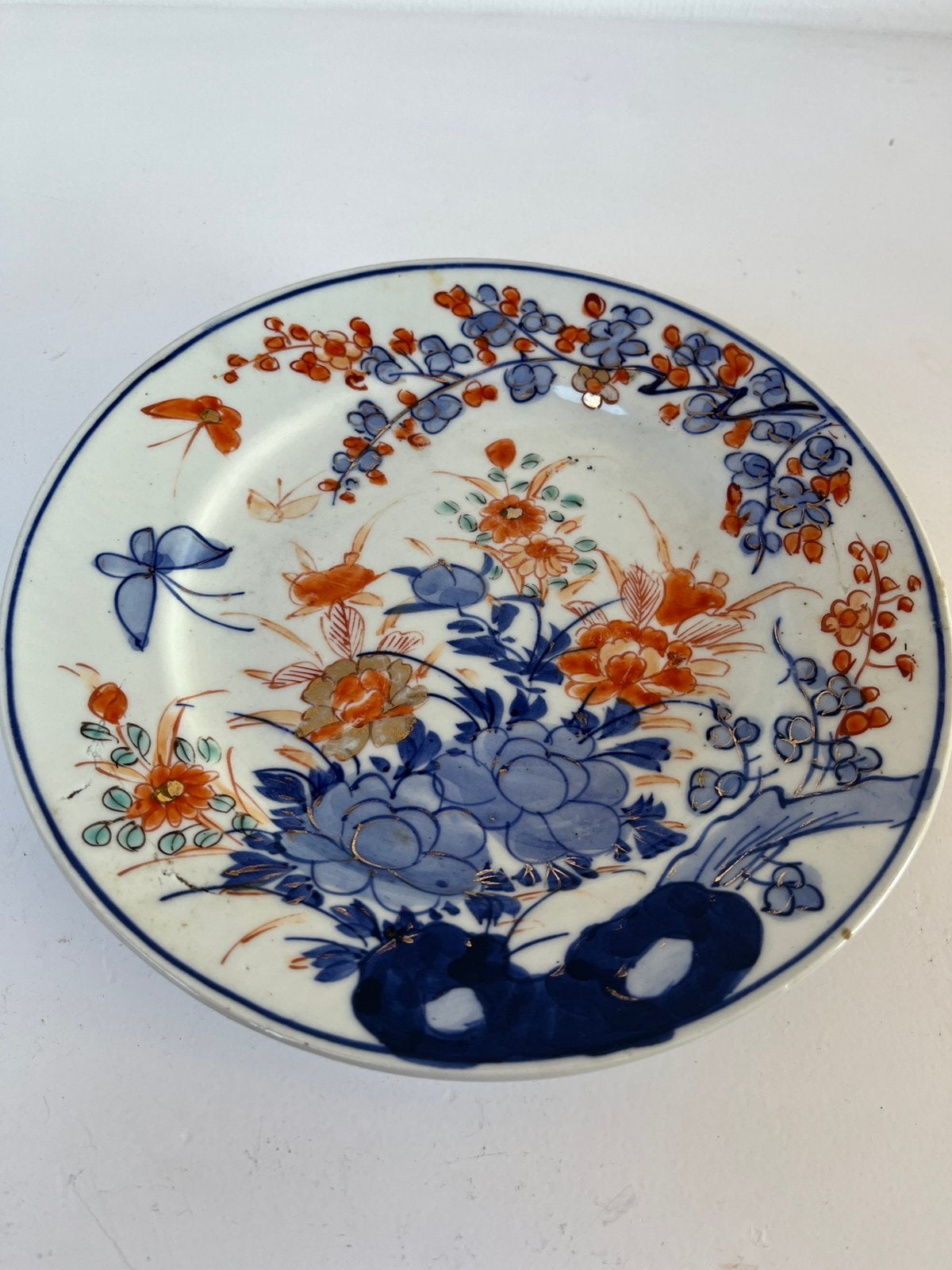Imari stijl 18e eeuw porseleinen bord, Ophalen of Verzenden