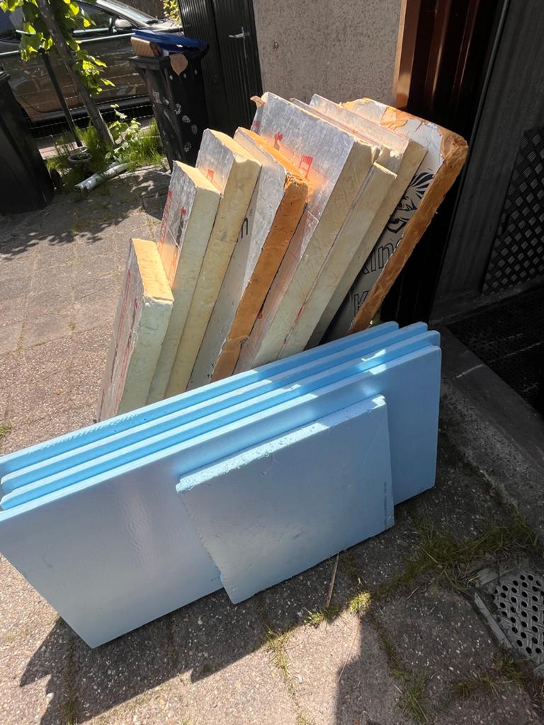 PIR isolatie 90 mm + XPS 50 mm restpartij, Ophalen, Hardschuim (Pir), Vloerisolatie, 8 tot 12 cm