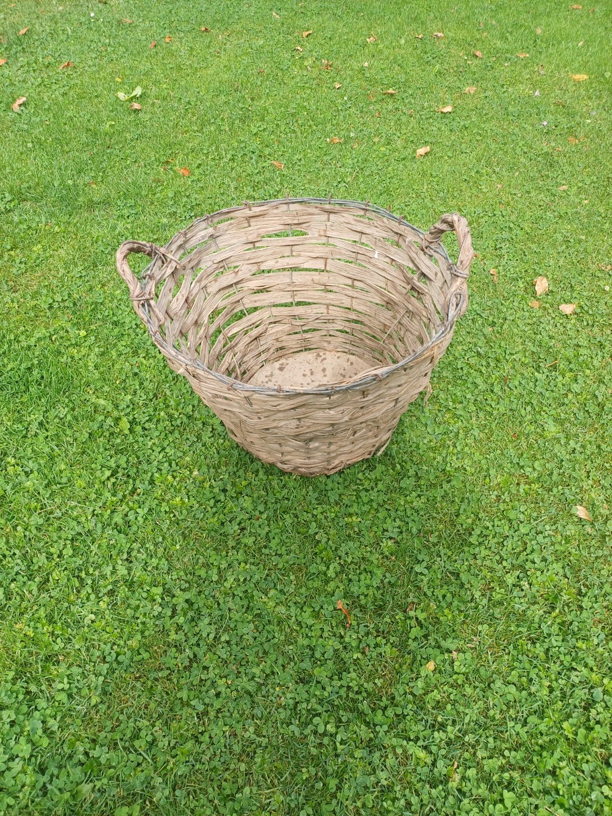 Gevlochten Zweedse houtmand, Ophalen of Verzenden, Zo goed als nieuw, Rechthoekig, Riet
