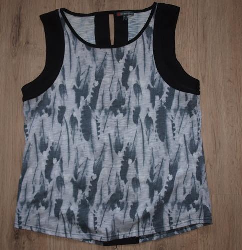 Zwart Grijze Top met Verenprint Street One (38), Kleding | Dames, Tops, Maat 38/40 (M), Zwart, Street One, Ophalen of Verzenden