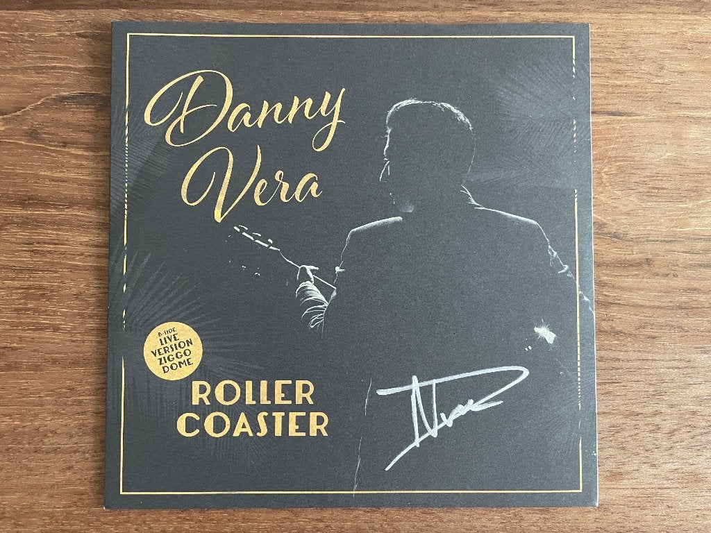 Vinyl Single Danny Vera Roller Coaster +Live SIGNED ORANGE, 7 inch, Ophalen of Verzenden, Pop, Colored vinyl