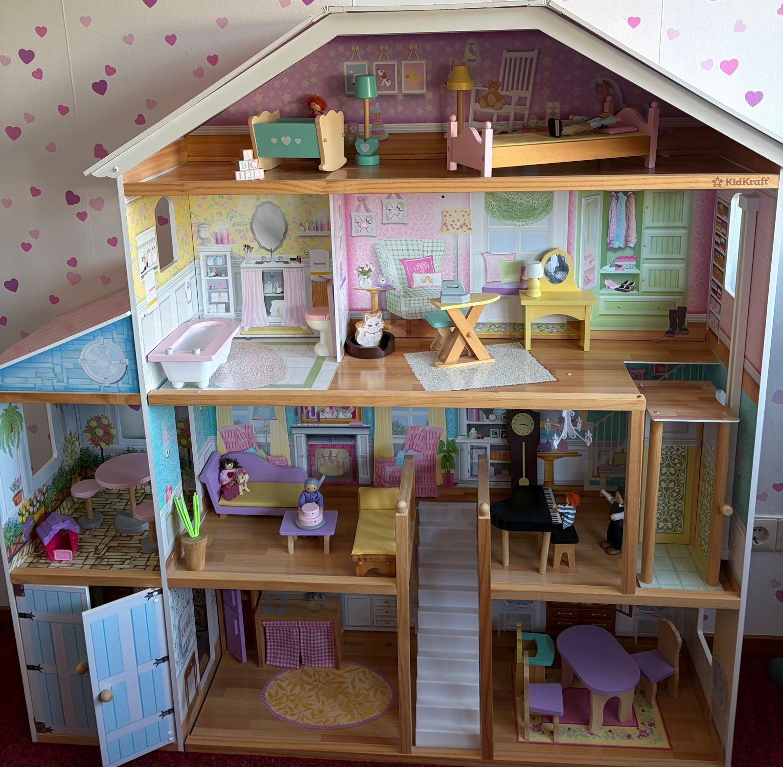 Poppenhuis KidKraft Grand View Mansion, Ophalen, Zo goed als nieuw, Poppenhuis