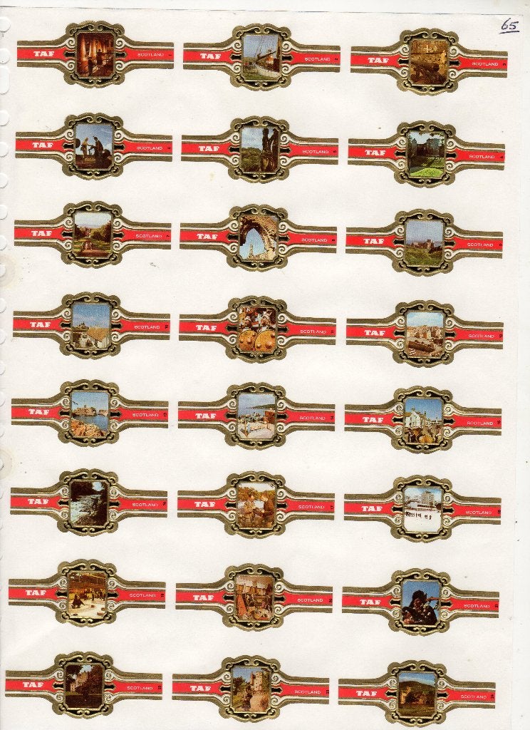TAF  NF  Schotland, Verzenden, Zo goed als nieuw, Sigarenbandjes