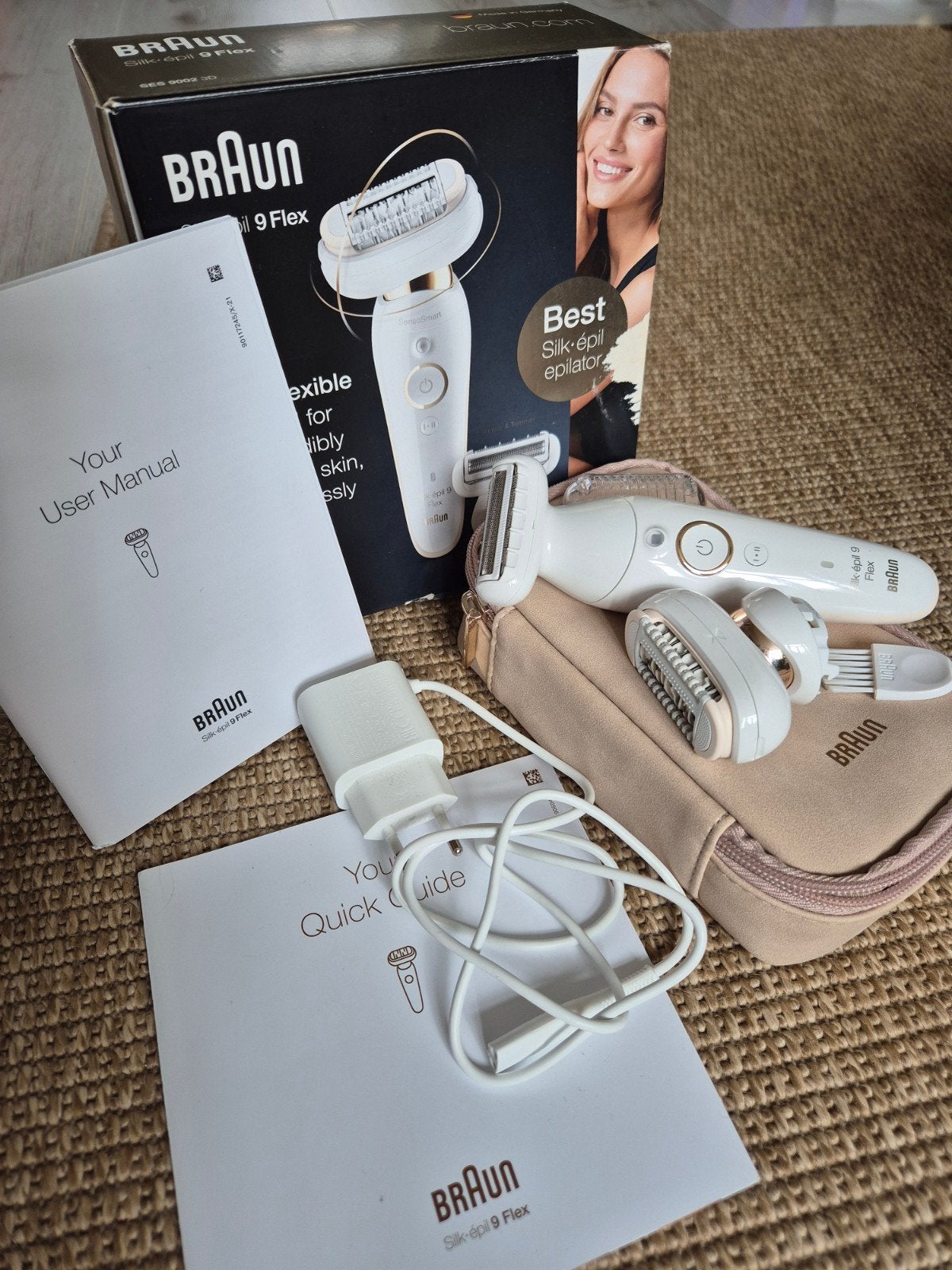 Braun Silk-épil 9 Flex Epilator - Slechts 1 keer gebruikt, Witgoed en Apparatuur, Persoonlijke-verzorgingsapparatuur, Ophalen of Verzenden