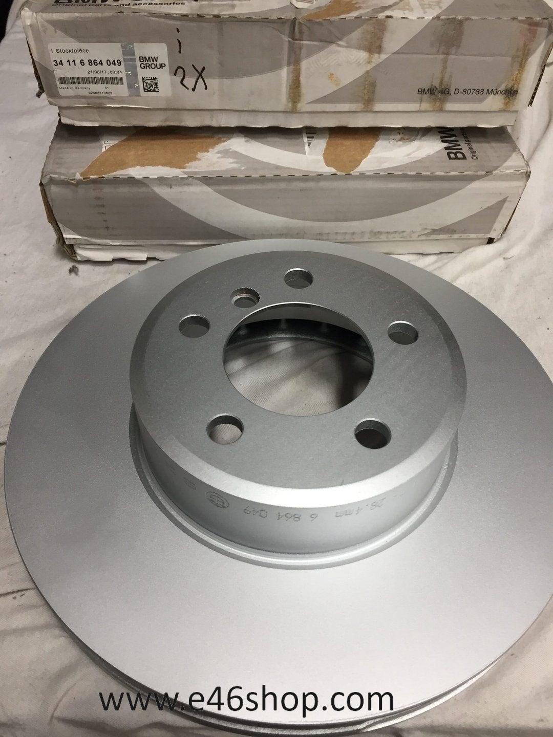 Remschijf SET  BMW E65 E66 Nieuw Origineel BMW OE 3411686404, -, -, Nieuw, Ophalen of Verzenden