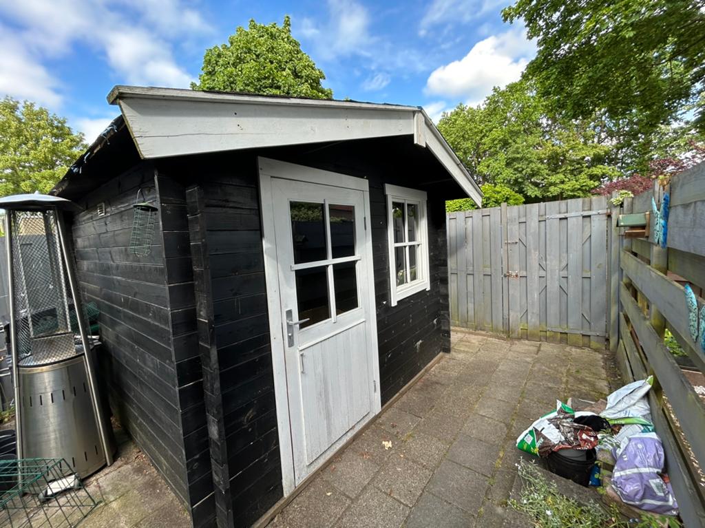 Tuinhuis 3m x 3m BIEDEN, Ophalen, 250 tot 500 cm, 1 raam, Hout