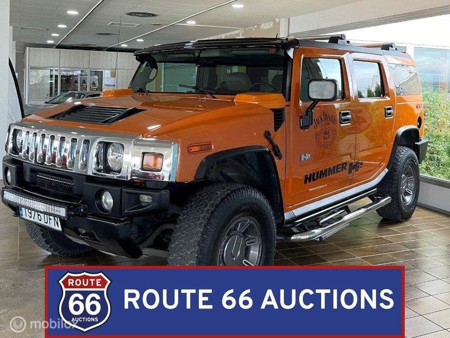 Hummer H2 | 2005 | Route 66 Auctions, Auto's, Gebruikt, Overige carrosserieën, Zwart, Bedrijf
