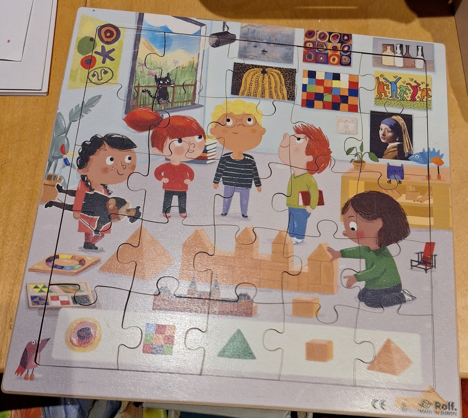 Rolf puzzel: Kinderen in de klas, Ophalen of Verzenden, 10 tot 50 stukjes, Zo goed als nieuw, 4 tot 6 jaar
