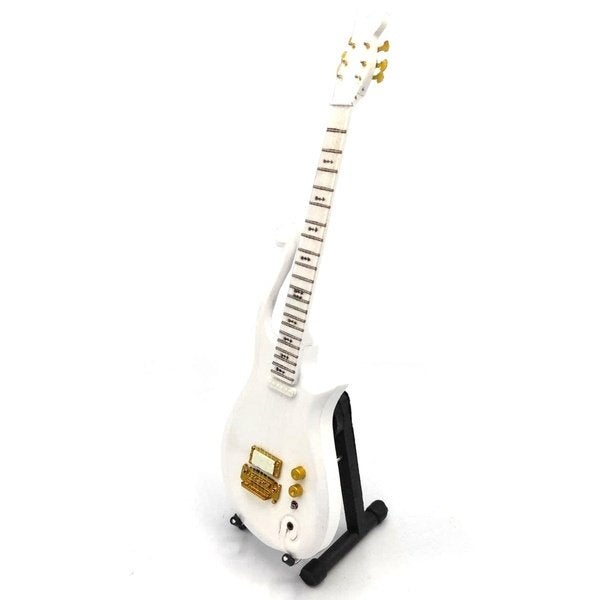 Prince Cloud wit gitaar 25cm mini guitar decoratie deco