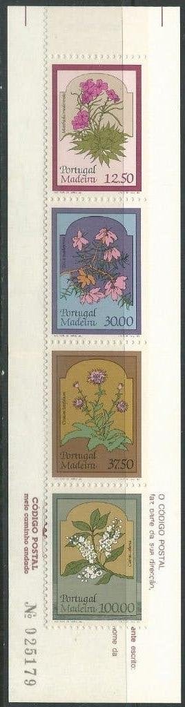 MADEIRA 1983 Bloemen III Postzegelboekje, Michel: MH-3, Pfr, Verzenden, Postfris, Dier of Natuur