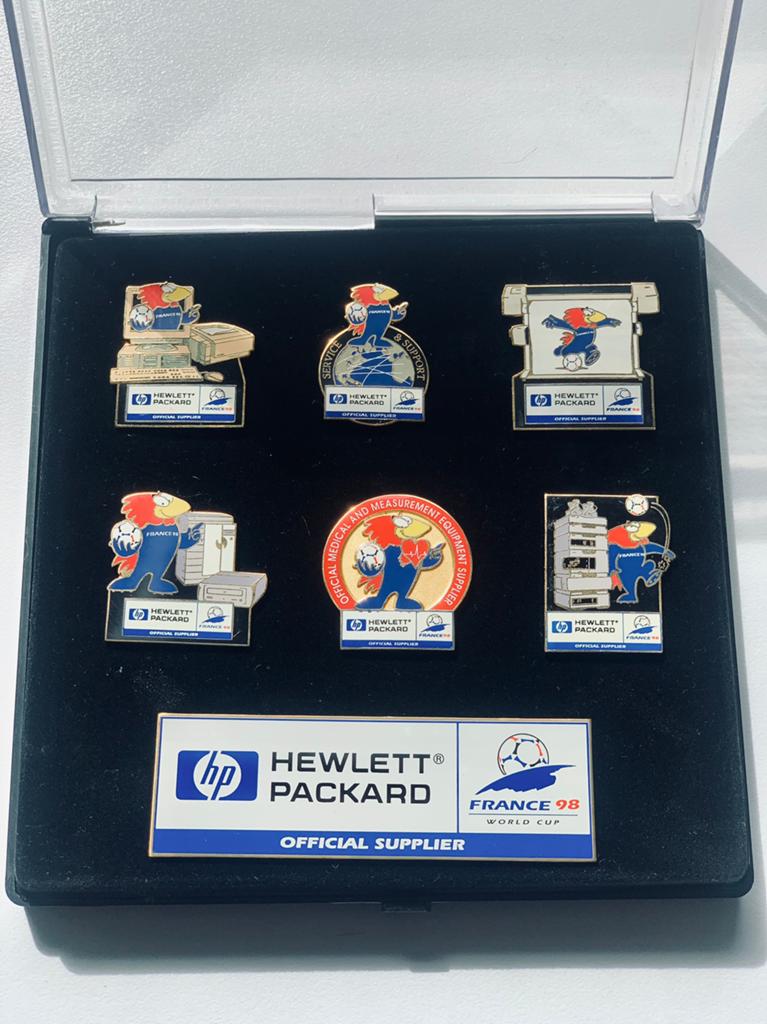 Zeldzame HP France 98 World Cup pin set – Official Supplier, Ophalen of Verzenden