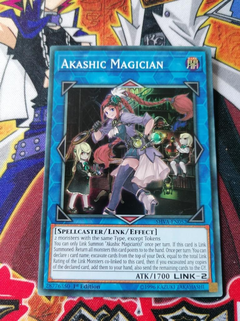 Akashic Magician - Super Rare SHVA - Yu-Gi-Oh, Ophalen of Verzenden, Zo goed als nieuw, Foil