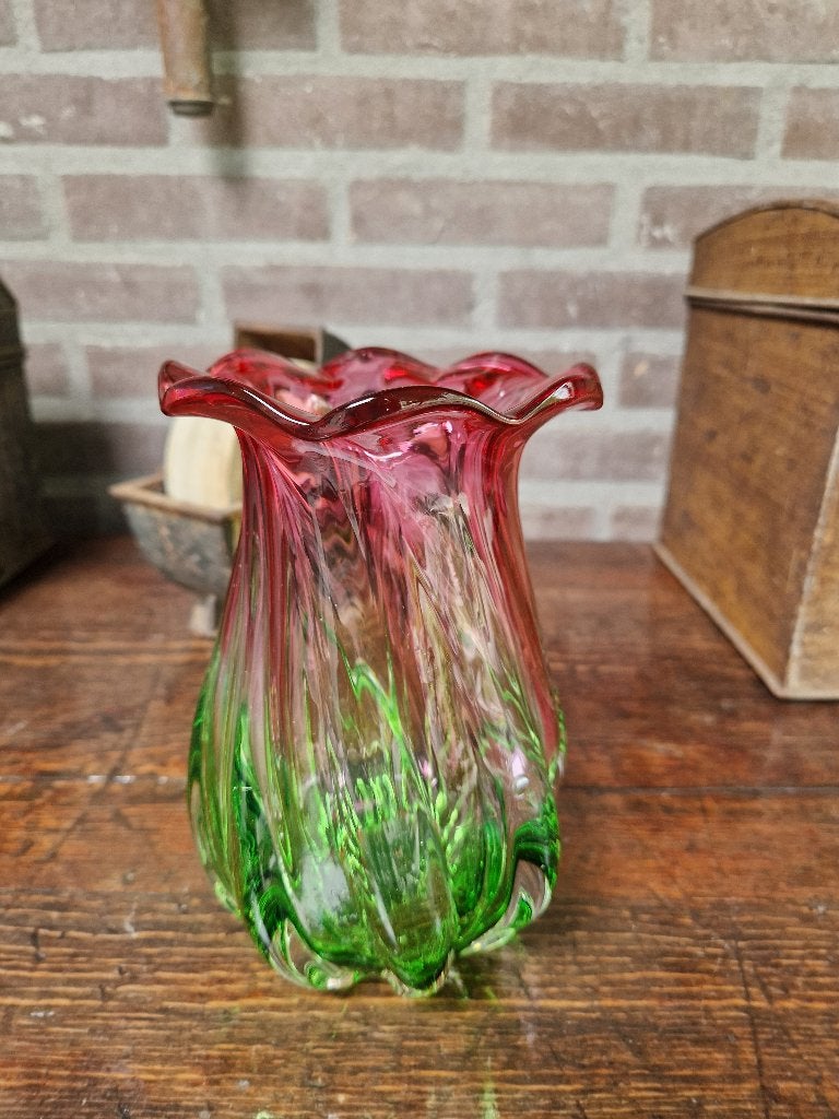 vintage Murano vaas, Antiek en Kunst, Ophalen of Verzenden