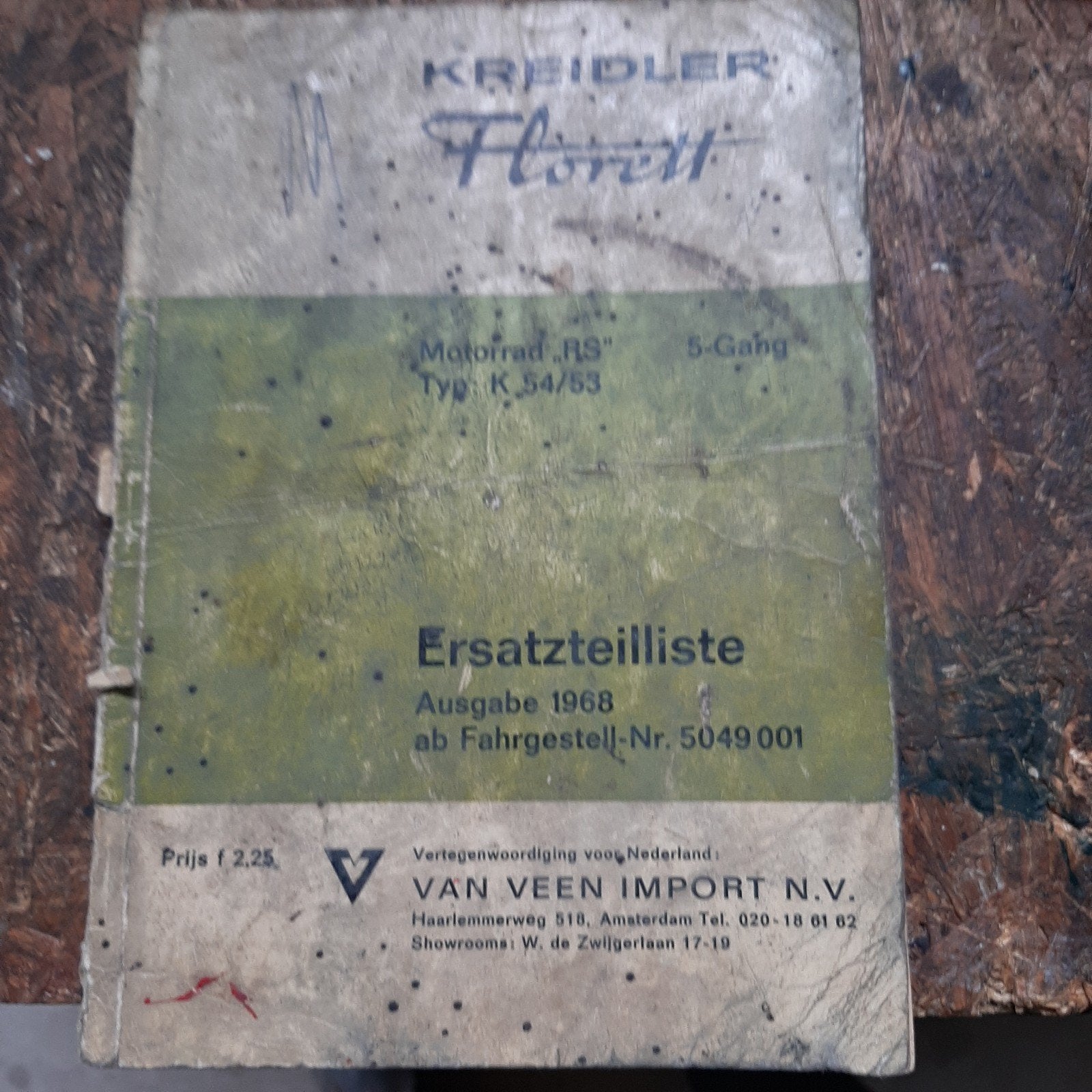 oude gebruikte handleiding voor kreidler RS k54/53 van veen, Ophalen of Verzenden, Gebruikt
